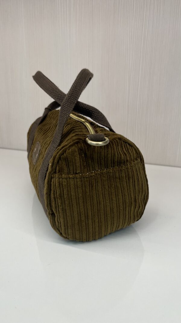 Mini sac à main polochon Bee VFR1 Mila Louise fumé kaki