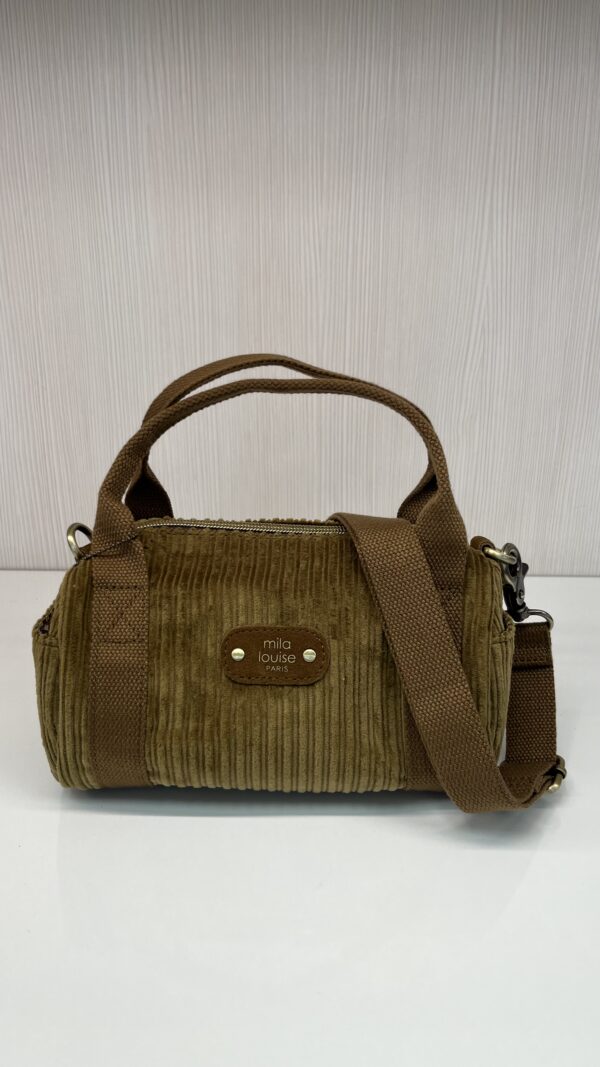 Mini sac à main polochon Bee VFR1 Mila Louise ocre