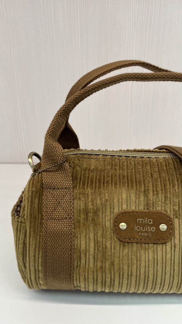 Mini sac à main polochon Bee VFR1 Mila Louise ocre