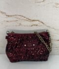 Sac pochette Maty sequin Mila Louise pourpre