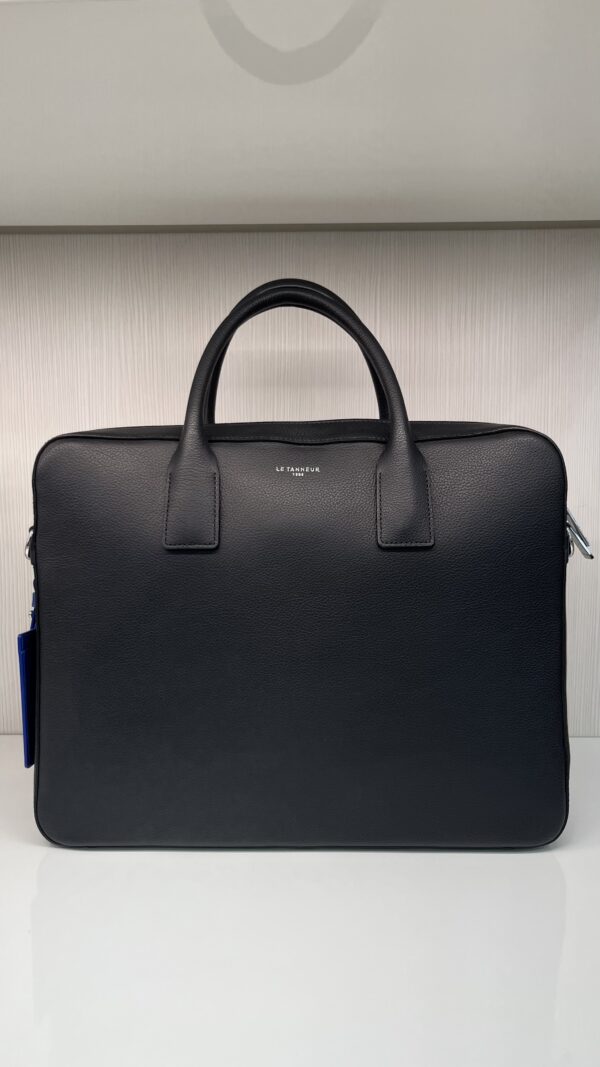 Porte-documents homme Emile slim homme 14' Le Tanneur noir bleu