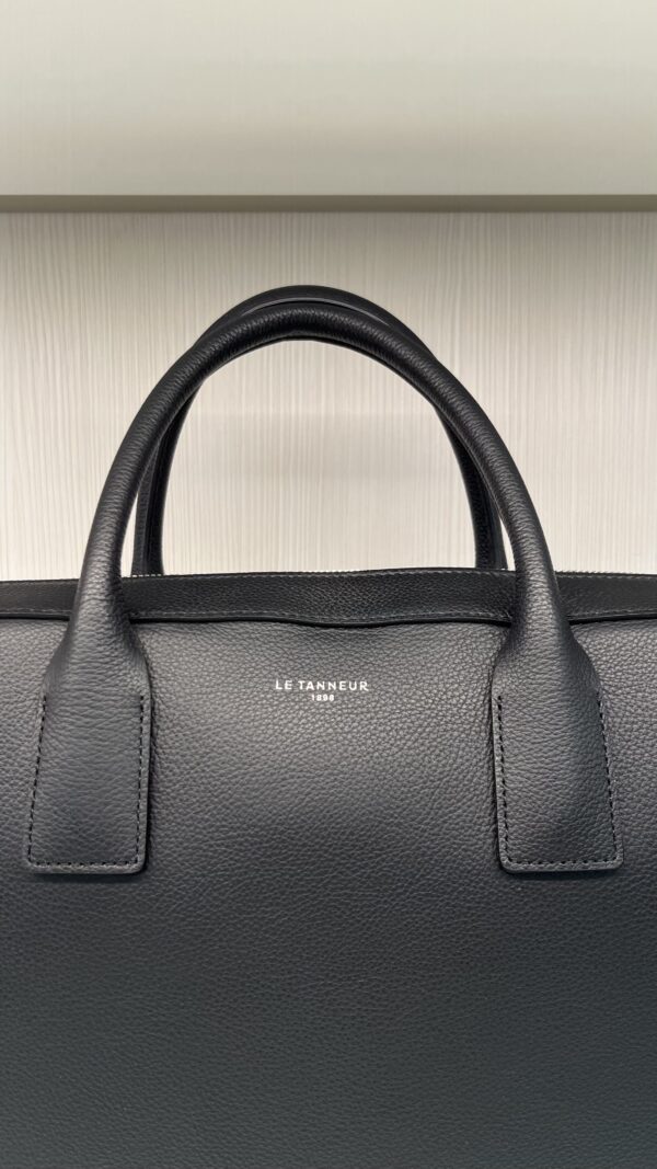 Porte-documents homme Emile slim homme 14' Le Tanneur noir bleu