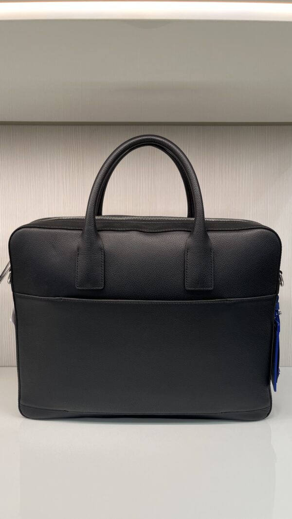 Porte-documents homme Emile slim homme 14' Le Tanneur noir bleu