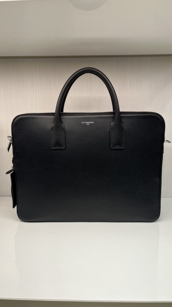 Porte-documents homme Emile slim homme 15' Le Tanneur noir