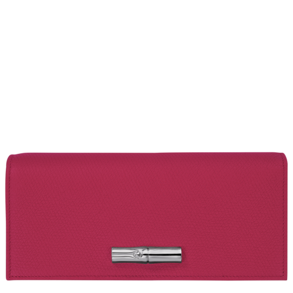 Portefeuille Long À Rabat Roseau Longchamp - betterave