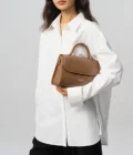 Sac à main cuir Suave Even Lancaster noisette