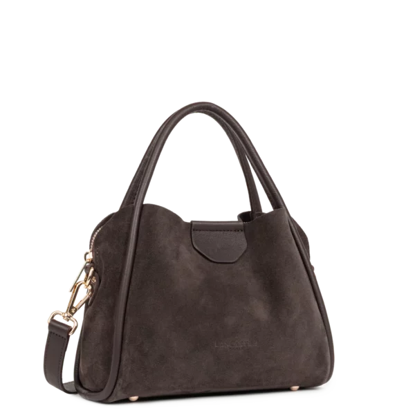 Sac à main femme Ida suède Lancaster marron