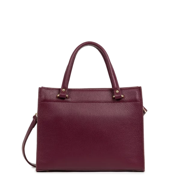 Sac à main Foulonne Double Lancaster bordeaux cuir