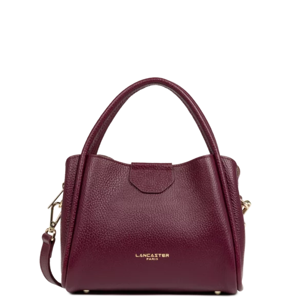 Sac à main Ida double Cuir Lancaster bordeaux