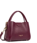 Sac à main Ida double Cuir Lancaster bordeaux
