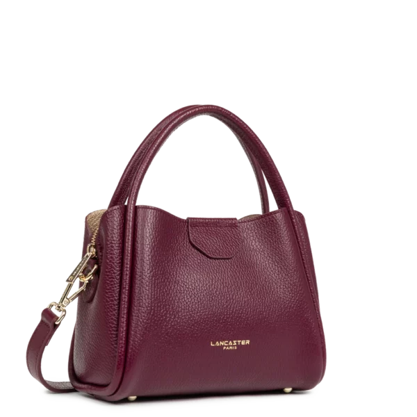 Sac à main Ida double Cuir Lancaster bordeaux