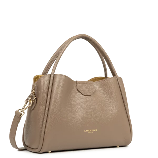 Sac à main femme Ida Double taupe cuir Lancaster