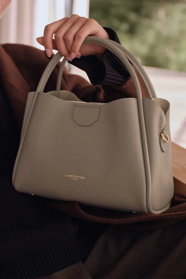 Sac à main femme Ida Double taupe cuir Lancaster