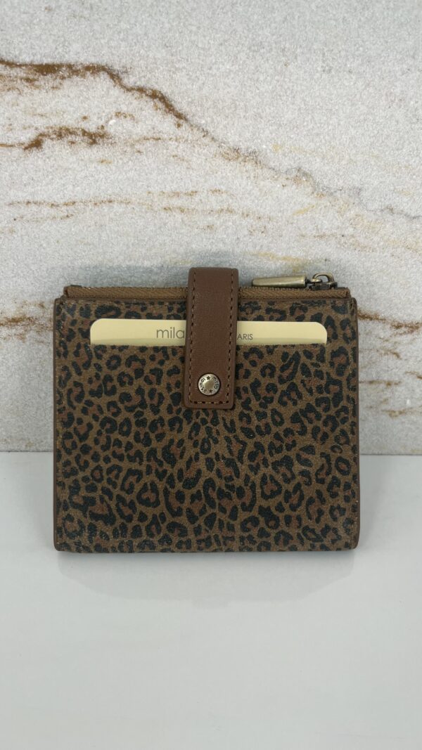 Porte-cartes porte-monnaie Sido PA cuir ocre