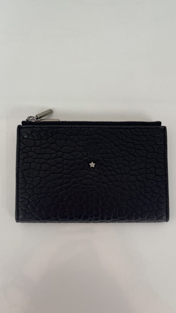 Portefeuille Sila E Mila Louise cuir noir