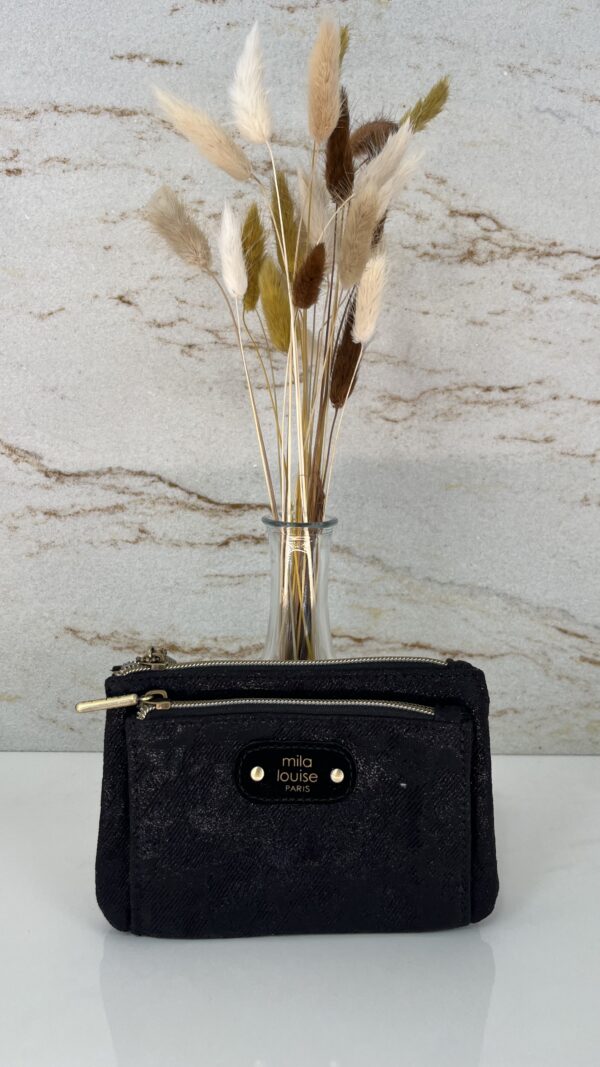 Pochette/porte monnaie PALOMA DN1 Mila Louise noir