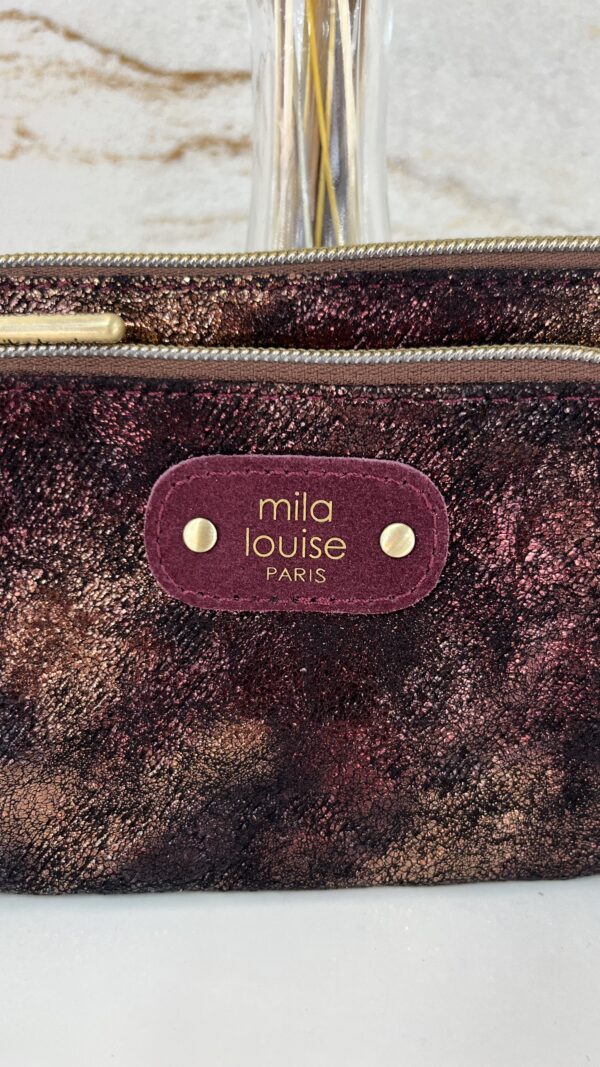 Pochette/porte monnaie PALOMA DN1 Mila Louise pourpre