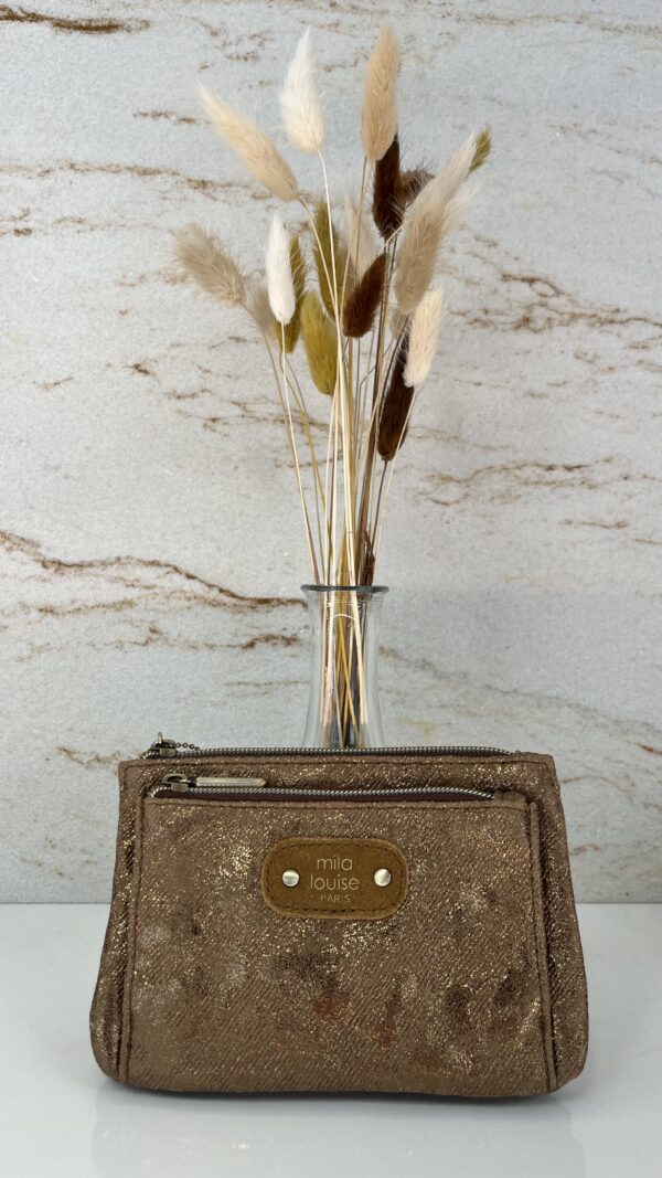 Pochette/porte monnaie PALOMA DN1 Mila Louise ocre