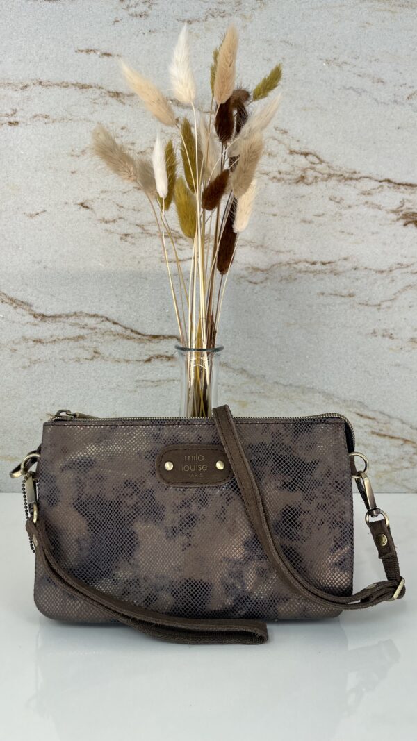 Sac bandoulière / pochette Mira IG Mila Louise fumé kaki
