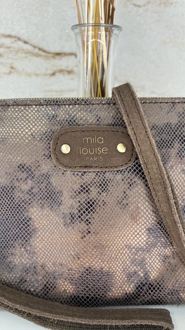 Sac bandoulière / pochette Mira IG Mila Louise fumé kaki