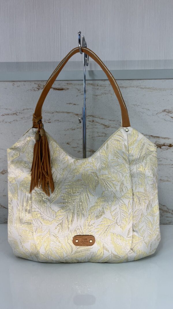 Sac cabas à motif Naomi TK Mila Louise miel