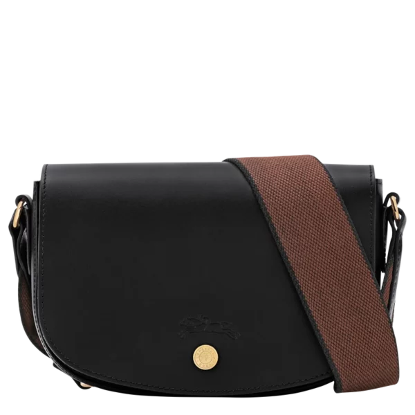 Sac bandoulière S Epure Longchamp cuir noir