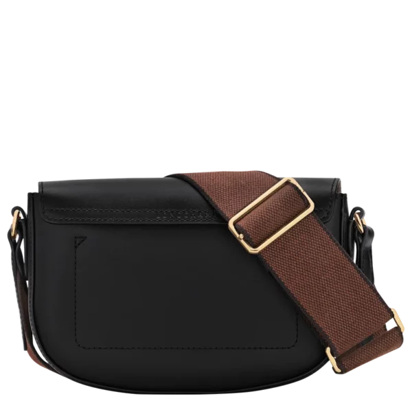 Sac bandoulière S Epure Longchamp cuir noir