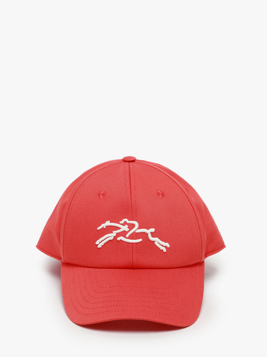 Casquette coton biologique Longchamp - tomate