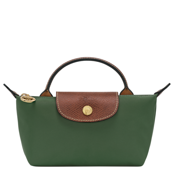 Trousse cosmétique avec poignée Le Pliage Original - vert anglais