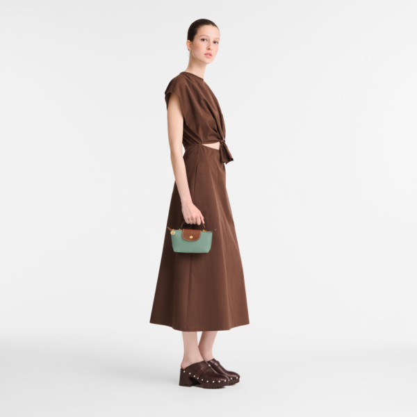 Trousse cosmétique avec poignée Le Pliage Original - céladon