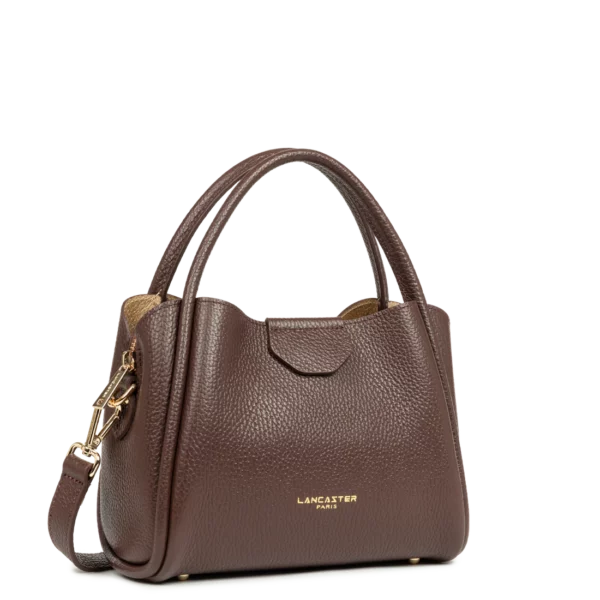 Sac à main Ida double Cuir Lancaster marron