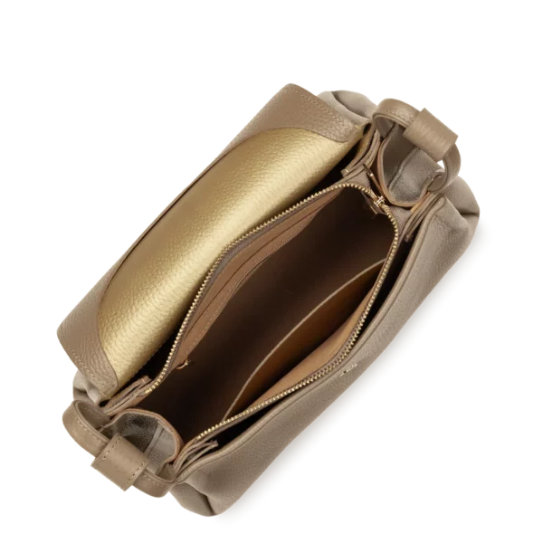 Grand sac trotteur Accordéon Double Lancaster - taupe