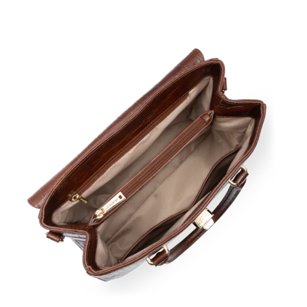 Grand sac à main cuir Exo Lancaster chataigne