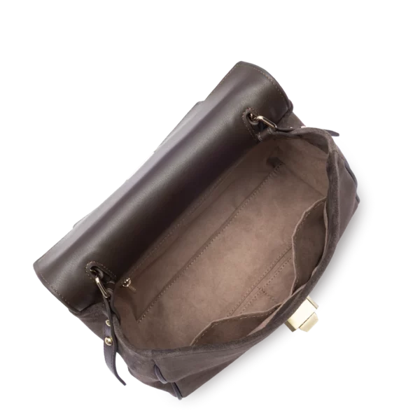 Sac à main femme Grace Suède Lancaster marron