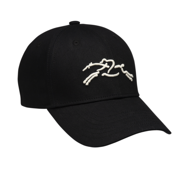 Casquette coton biologique Longchamp - noir