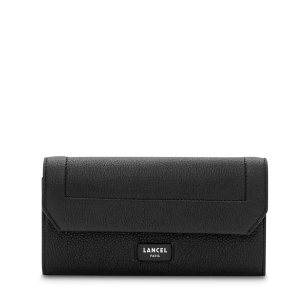 Portefeuille slim à rabat Ninon Lancel noir