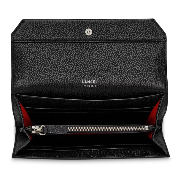 Portefeuille slim à rabat Ninon Lancel noir