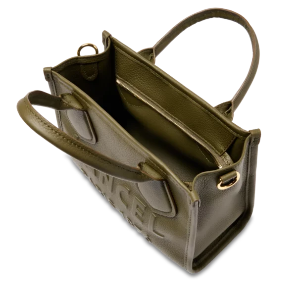 Petit sac cabas S Jour cuir Lancel kaki foncé