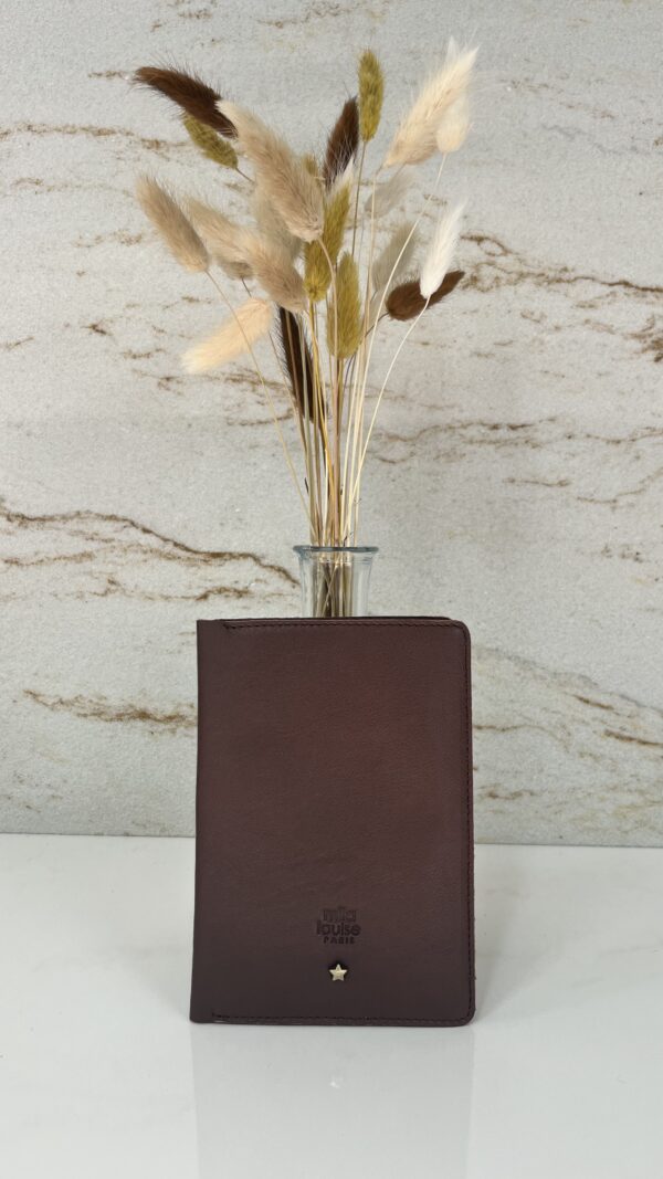 Porte-passeport cuir Mila Louise Oru C auburn