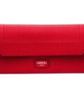 Portefeuille slim à rabat Ninon Lancel rouge