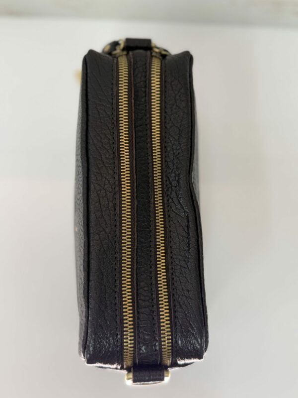 Sac besace Mama E1 cuir Mila Louise noir