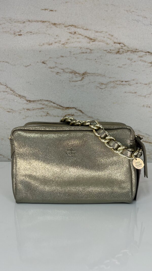 Sac besace Mama X effet pailleté Mila Louise oyster