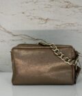 Sac besace Mama X effet pailleté Mila Louise bronze