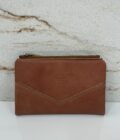 Portefeuille femme Prun C cuir Mila Louise tan