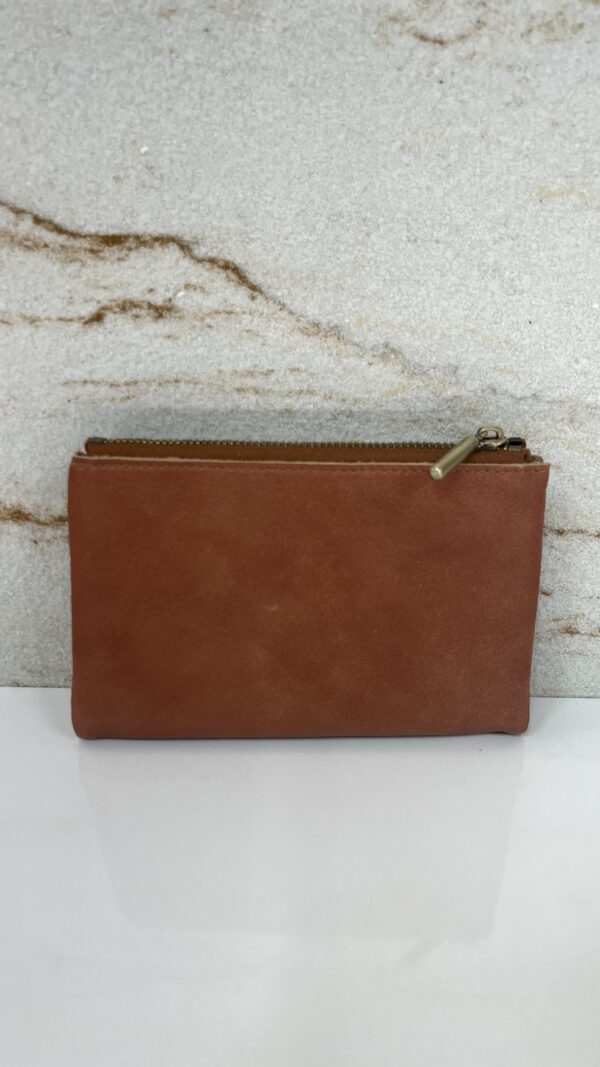 Portefeuille femme Prun C cuir Mila Louise tan