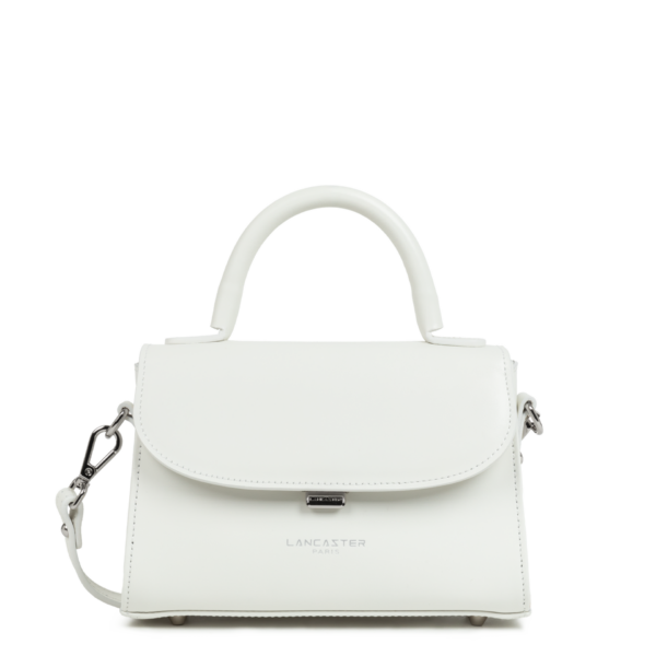 Sac à main Suave Even cuir Lancaster blanc cassé