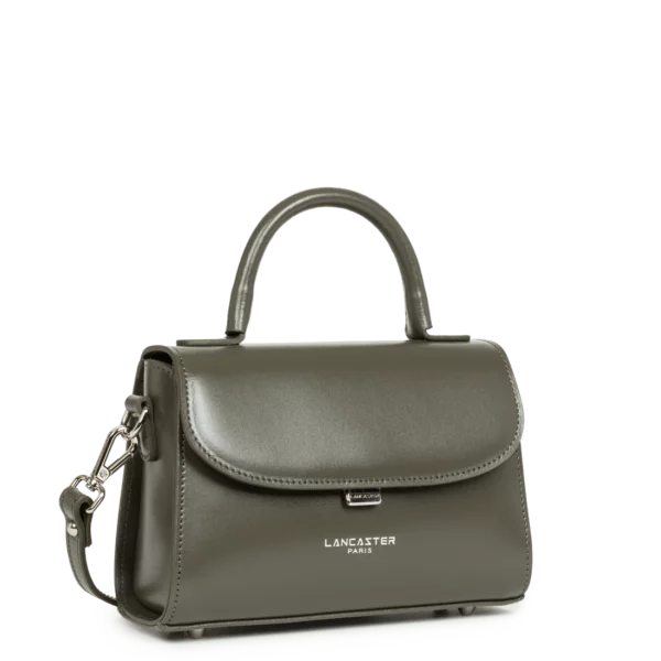 Sac à main Suave Even cuir Lancaster kaki foncé