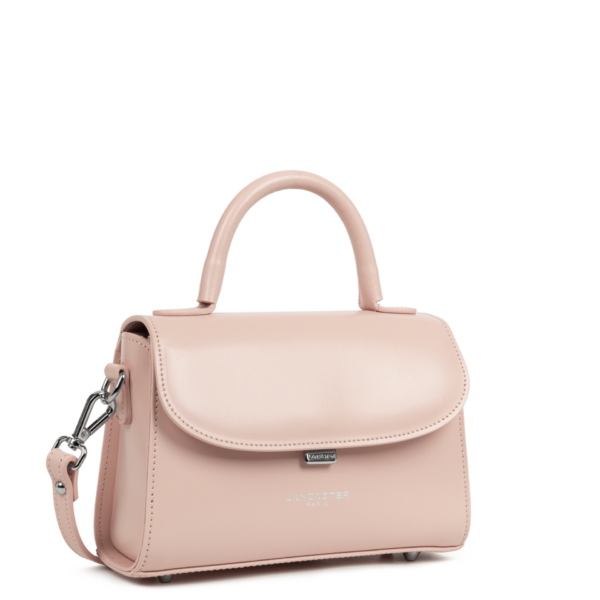 Sac à main Suave Even cuir Lancaster rose poudre