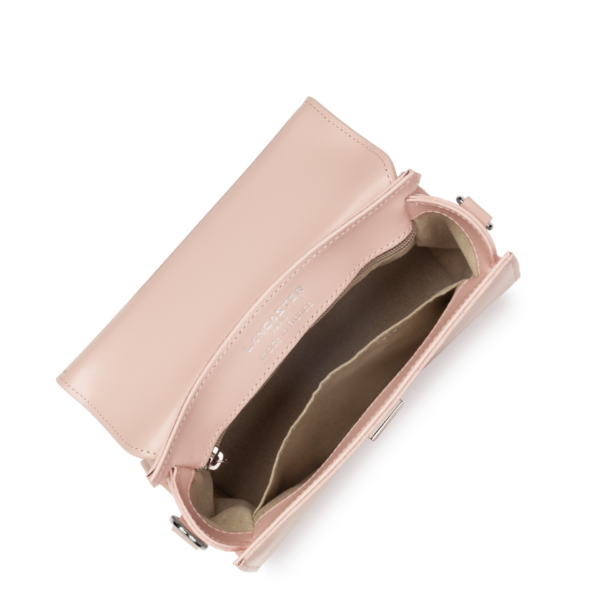 Sac à main Suave Even cuir Lancaster rose poudre