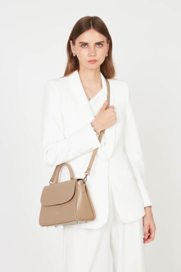 Sac à main Suave Even Lancaster cuir nude
